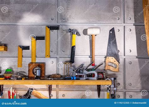 Carpentry Workshop Equipped with the Necessary Tools Stock Image - Image of repair, joinery ...