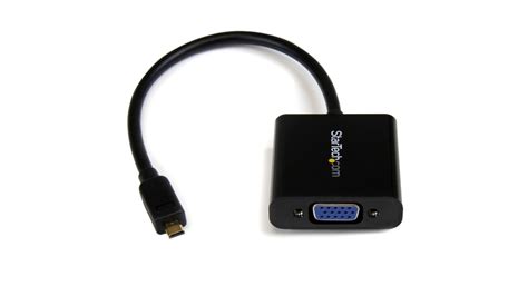 MCHD2VGAE2 | StarTech.com Micro HDMI to VGA Adapter, 255mm Length ...