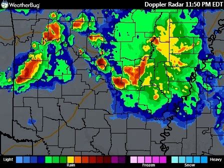 Little Rock Arkansas Doppler Radar Map 2 1/2 inches rain in a 1/2 hour ...