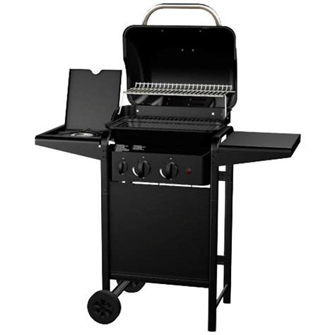 Aussie Grills 2220 Gas Grill With Side Burner, 26,500 BTUs, 281 Sq. In. Cooking Surface, 2 Main ...