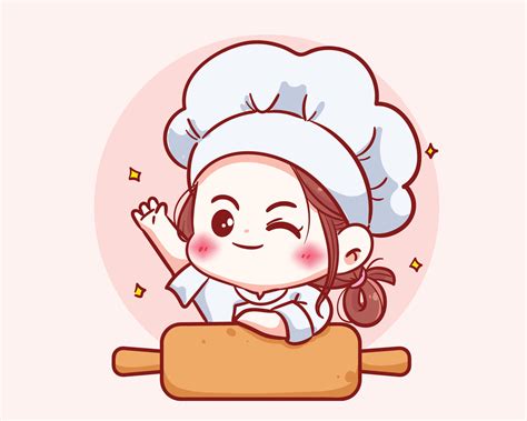 Girl Chef Cartoon