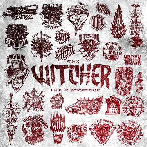 The Witcher Emblem Collection :: Behance