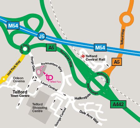 Telford Town Centre Map