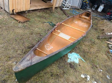 Vintage 1983 17 Foot Mad River Explorer Canoe, Boat With Oar Locks for sale from United States