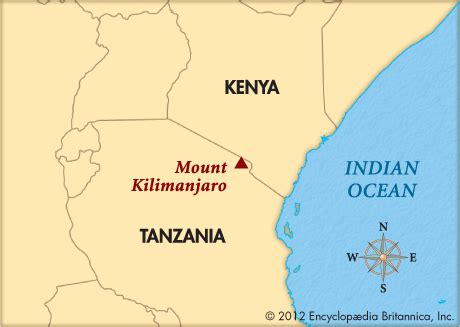 Mt Kilimanjaro In Africa Map - Almire Marcelia