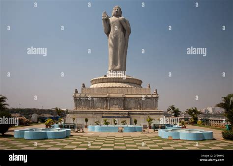 Buddha Statue Hyderabad Hussain Sagar Lake Stock Photo - Alamy