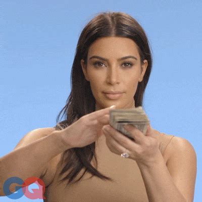 Pay Me Kim Kardashian GIF by GQ - Find & Share on GIPHY