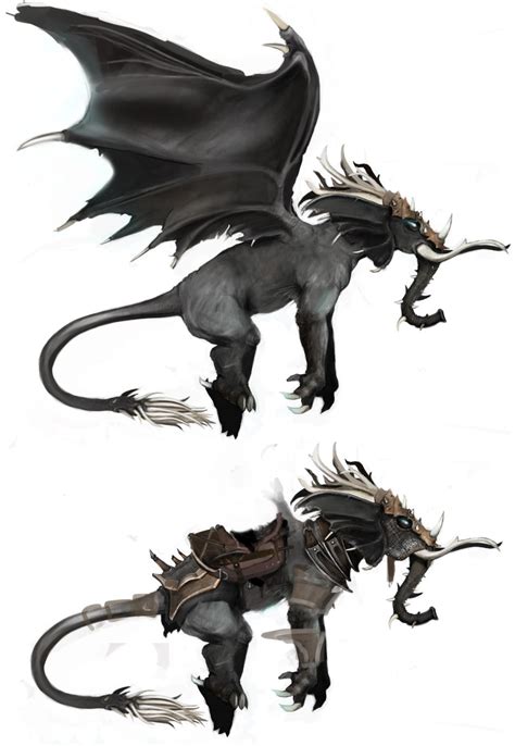 Dragophant? & rider! - Polycount Forum | Mythical creatures art, Fantasy beasts, Fantasy creatures