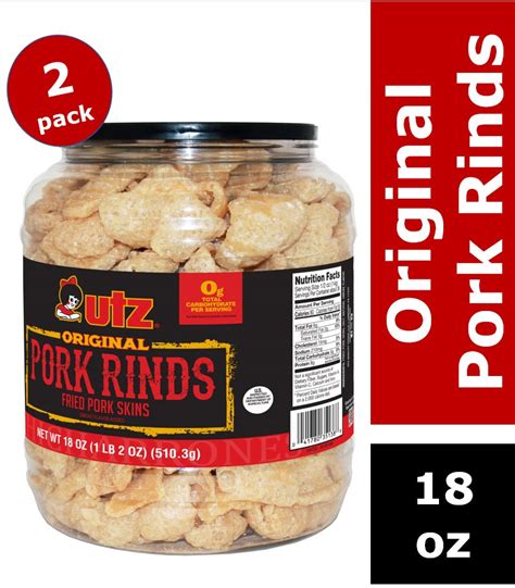 Utz Pork Rinds Original 18 oz. Barrel 2 pack – Utz Quality Foods