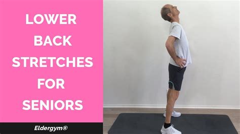 Lower back stretches for seniors, exercises for the elderly, senior ...