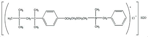 Structure of benzalkonium chloride [7]. | Download Scientific Diagram