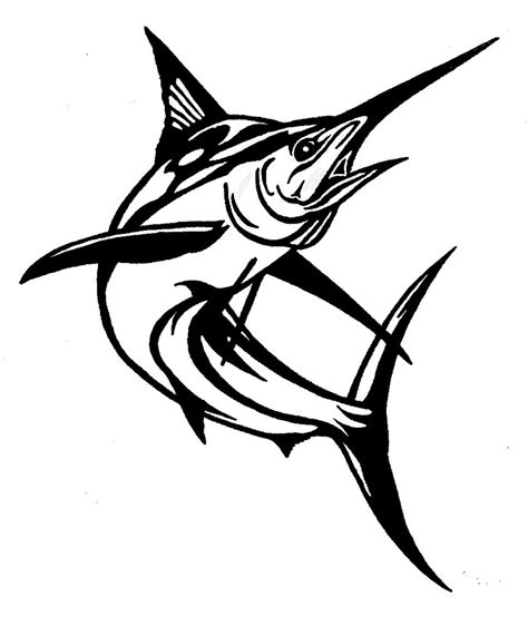 Clipart marlin fish