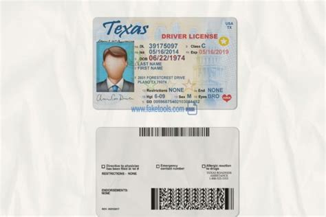 Texas driver license Psd Template : High quality psd template | Drivers license, Id card ...