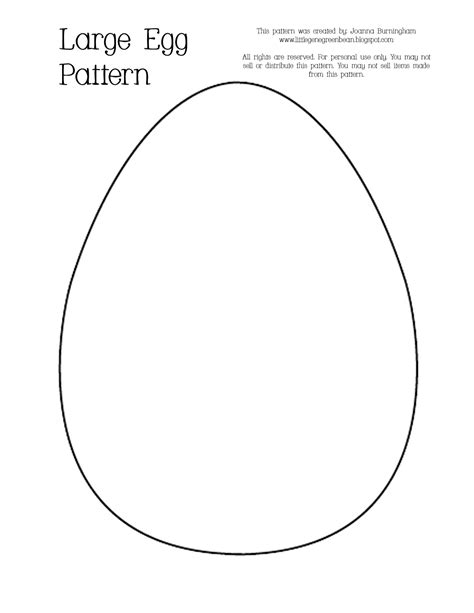 Printable Easter Egg Craft