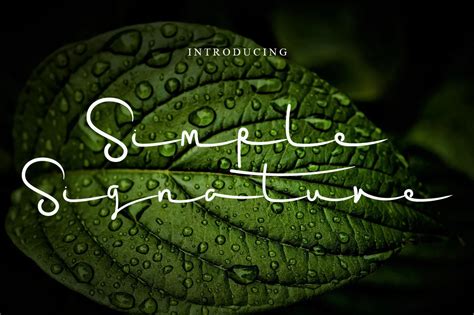 simple signature – Free Fonts, Script & Handwritten Fonts | pixelify.net