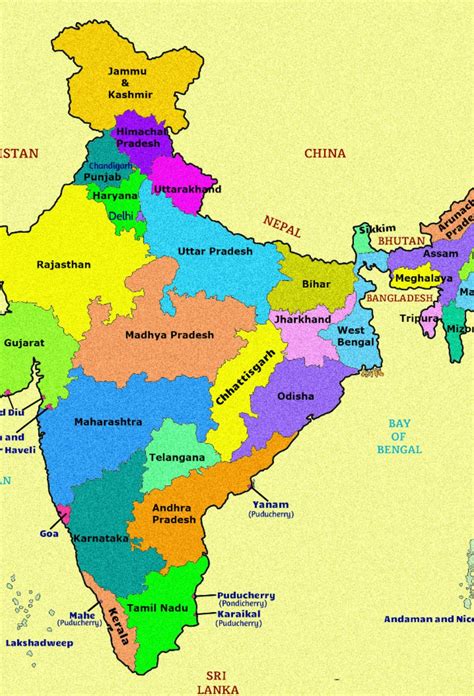 Map Of India With States And Capitals Names In 2020 I - vrogue.co