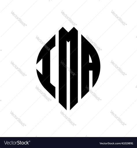 Ima circle letter logo design Royalty Free Vector Image