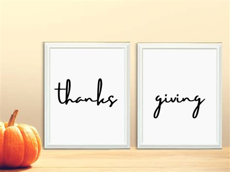 Black and White Thanksgiving Wall Art Printable - OriginalMOM