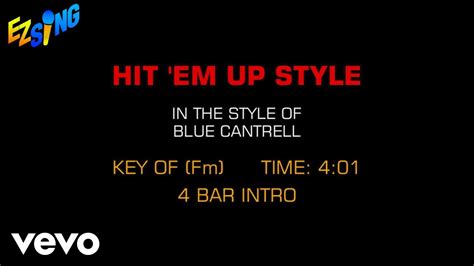 Blu Cantrell - Hit 'Em Up Style (Karaoke EZ Sing) - YouTube