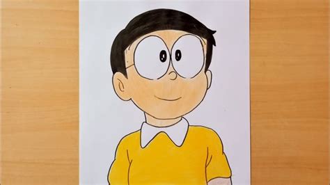 How to Draw Nobita Face very easy || Color Drawing