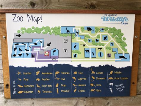 Zoo Map at Lakeland Wildlife Oasis (2020) - ZooChat