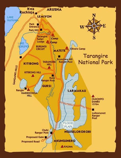 Location of Tarangire National Park | Tanzania Wildlife Safari