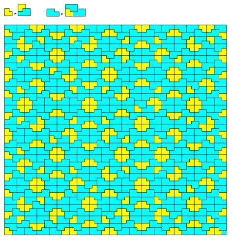 Aperiodic Tilings Within Conventional Lattices | Lattice, Pattern blocks, Patchwork