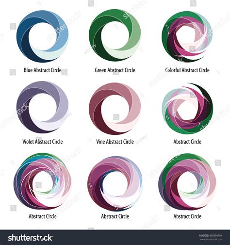 Logo Abstract Circle Stock Vector 359396993 - Shutterstock