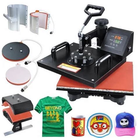 Semi-Automatic 5 In 1 Combo Heat Press Machine at Rs 14500 in Visakhapatnam | ID: 15406947391