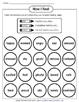 Printable Emotions Worksheets for Adults: Explore Emotional Intelligence Activities