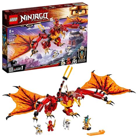 LEGO NINJAGO Legacy Fire Dragon Attack 71753 Building Kit | SG MiniFigures