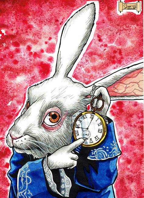 White Rabbit Alice in Wonderland by DredFunn on DeviantArt