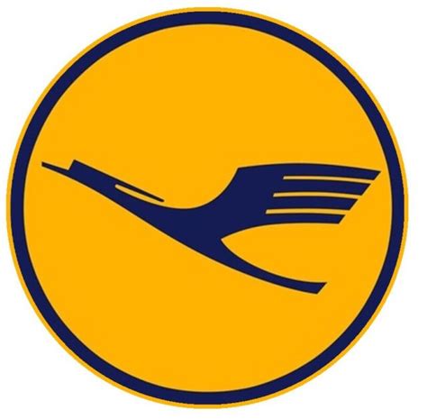 BIG LUFTHANSA STICKER DECAL CAR BUMPER OLD LOGO YELLOW BLUE 9,5cm 3,74in LH NEW | eBay