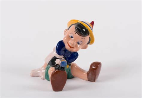 1940 Pinocchio& Jiminy Cricket Ceramic Figurine - ID: brayton00009pj ...