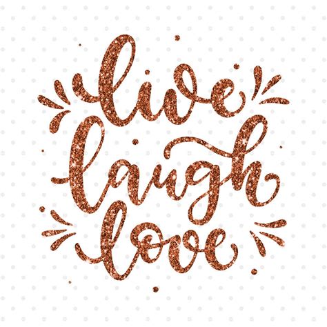 Live Laugh Love svg Hand lettered t shirt design svg png dxf | Etsy