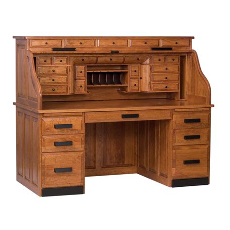 Classic Deluxe Rolltop Desk | Amish Furniture by Shipshewana Furniture Co.