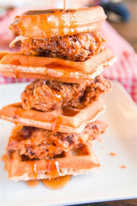 Skillet Fried Chicken and Waffles - Dad With A Pan