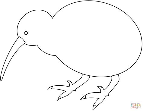 Kiwi Bird coloring page | Free Printable Coloring Pages