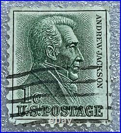 Vintage 1963, Andrew Jackson, 1 Cent Stamp, Green RARE | United States ...