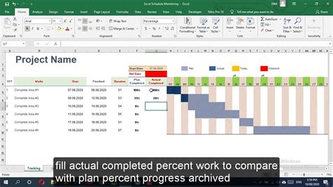 Excel Conditional Formatting apply to make Gantt ChartTracking schedule ...