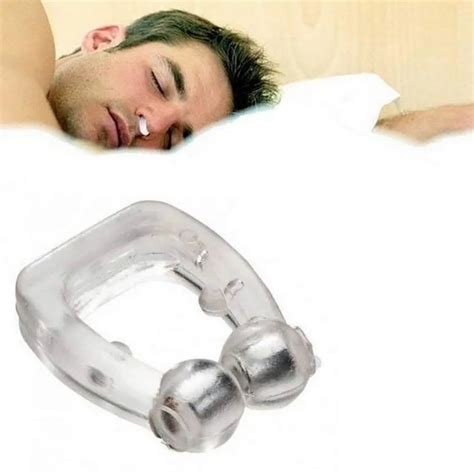 Magnetic Anti Snore Stop Clip Snoring Silicone Nose Clip Sleep Tray ...