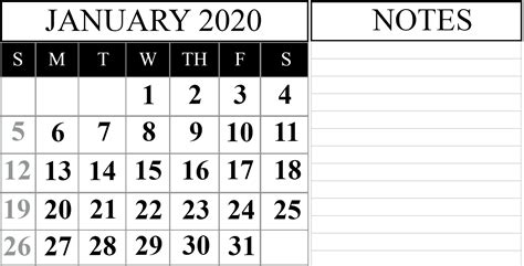 Editable January 2020 Calendar Printable Calendar Word, January Calendar, Calendar Layout ...