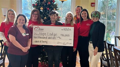 Mungo Homes Foundation donates $10K to Hope Lodge for cancer patient support