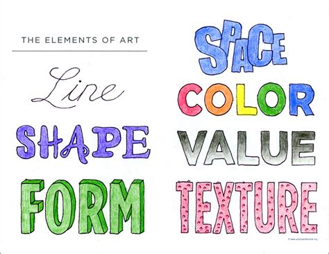 Elements of Art Worksheet · Art Projects for Kids