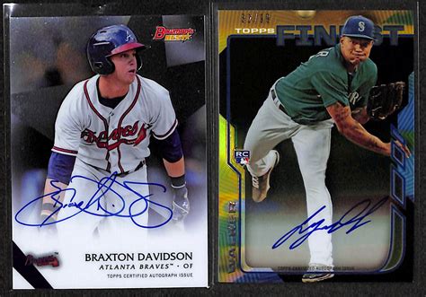 Lot Detail - Lot Of 24 Baseball Prospects Autograph Cards