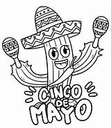 Print Happy Cinco de Mayo coloring Page  Download Or Color sketch template