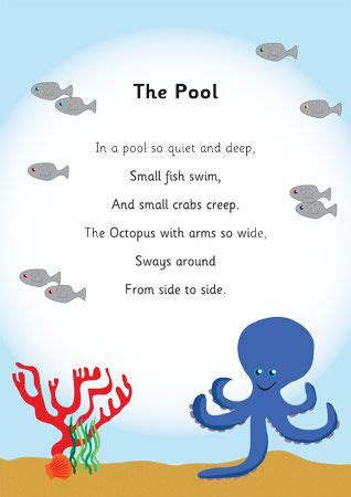 The Pool – Underwater Rhyme | Kids poems, Nursery songs, Learning numbers preschool