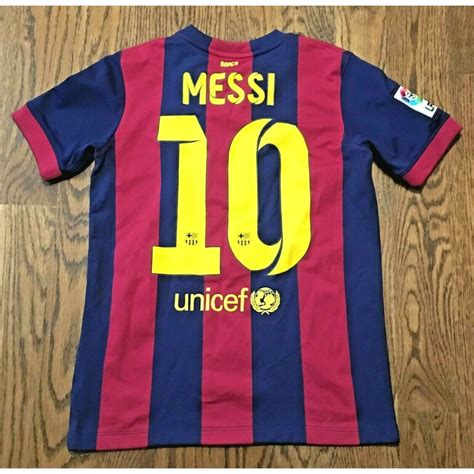 Barcelona Jersey Nike Lionel Messi Youth Large Soccer Football | Etsy