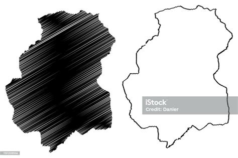 Huambo Province Map Vector Illustration Scribble Sketch Huambo Map ...