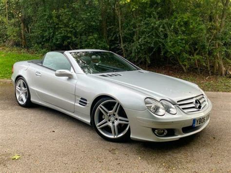 Mercedes Benz SL350 Auto Silver Convertible Cabriolet Hard Top 2dr 3.5 ...